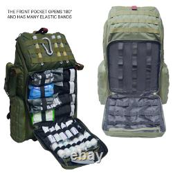 DERBY 32L Tactical Medical Backpack OD Green Military Combat Medic IFAK EMT EMS