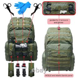 DERBY 32L Tactical Medical Backpack OD Green Military Combat Medic IFAK EMT EMS