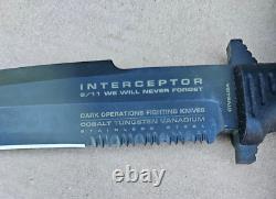 Dark Ops Interceptor 911 Fixed Tactical Knife, Custom Camo Finish NEW