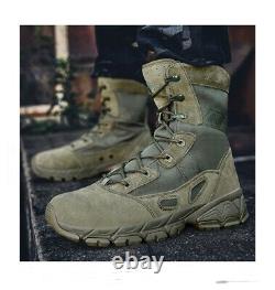 Desert Army Side Zip Combat Patrol Boots Tactical Cadet Military Tan Jungle 511