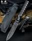 Drop Point Knife Fixed Blade Hunting Combat Tactical Military 5cr15mov Steel Cut