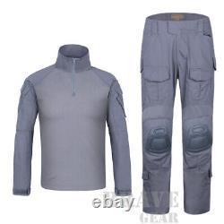 Emerson G3 Combat Shirt & Pants Knee Pads Set Military Tactical BDU Uniform Gen3