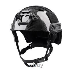 FAST Carbon Fibre Tactical Airsoft Paintball Military Combat BUMP Helmet