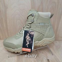 FREE SOLDIER Men's Tactical Boots Lightweight Combat Boots Durable Size 11 Beige