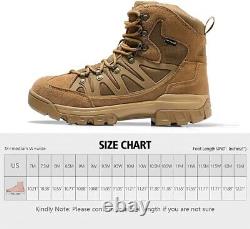 FREE SOLDIER Men's Tactical Waterproof Lightweight Hiking Boots Military Combat