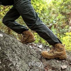 FREE SOLDIER Men's Tactical Waterproof Lightweight Hiking Boots Military Combat