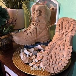 Fur lined winter combat tactical Military Desert Snow Boots, plush lined, high up