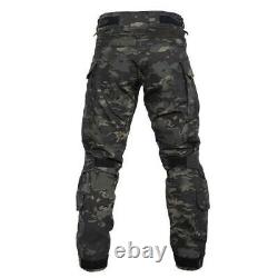 G3 Folded Tactical Shirts Men Pants Military Combat Uniform +Pads Airsoft Suits