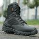 Genuine Leather Waterproof Lace Up Tactical Boot Fashion Motorcycle Combat Ankle