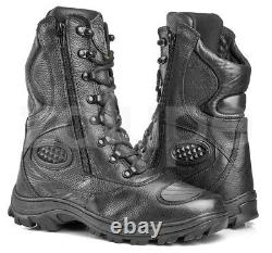 Hunt Boots Military Tactical Black Boots Motorcycle Riding Combat Leather Boots