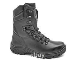 Hunting Boots Mens Military Army Tactical Combat Black Leather Boots