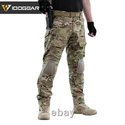 IDOGEAR Army Combat Pants with Knee Pads Military Pants Camo Tactical Trousers