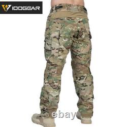 IDOGEAR G3 Combat Pants with Knee Pads Airsoft Tactical Trousers MultiCam Military