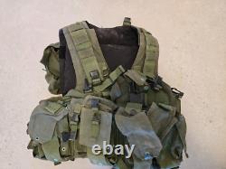 Israeli IDF Combat Tactical Vest Molle Webbing + Soft Armor Panels Insignia