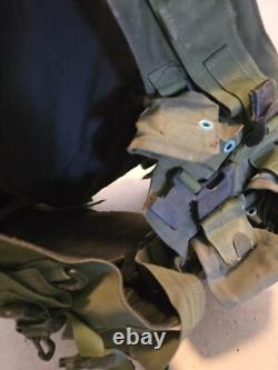 Israeli IDF Combat Tactical Vest Molle Webbing + Soft Armor Panels Insignia