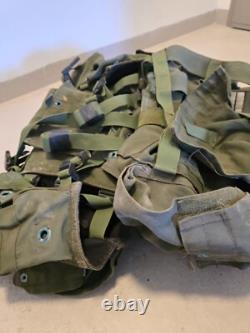 Israeli IDF Combat Tactical Vest Molle Webbing + Soft Armor Panels Insignia