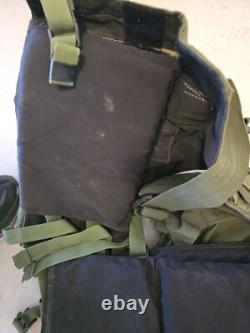 Israeli IDF Combat Tactical Vest Molle Webbing + Soft Armor Panels Insignia