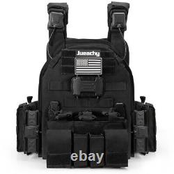 Jueachy Tactical Mag Pouch Carrier Vest Assault Military Combat MOLLE Adjustable