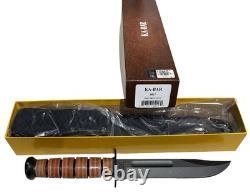 KABAR 5017 USMC Straight Edge Fighting, Military, Tactical Knife Plastic Sheath
