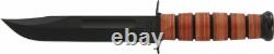 KABAR 5017 USMC Straight Edge Fighting, Military, Tactical Knife Plastic Sheath