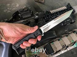 Kizlyar Supreme Military Tactical Knife Aggressor AUS-8 Steel StoneWash Coating