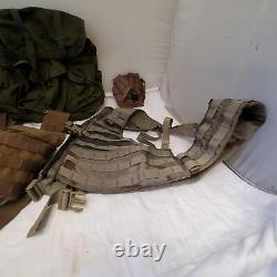 Lot of Field Pack Combat, USMC Tactical Assault Panel, US Military MOLLE Vest