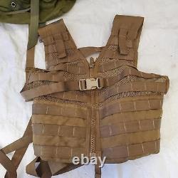 Lot of Field Pack Combat, USMC Tactical Assault Panel, US Military MOLLE Vest
