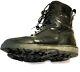 Men's Oakley Black Leather Tactical Boots Sz 10.5 Military Patrol With Gold Icons
