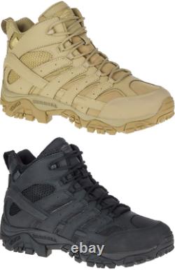 MERRELL Moab 2 Mid Waterproof Tactical Military Army Combat Desert Boots Mens