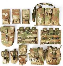 MOLLE FLC Vest + Hydration Pack Set Tactical Military Multicam OCP Load Carrier