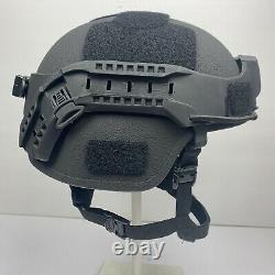 Medium SWAT Black Tactical Ballistic Military Advanced Combat Helmet MICH ACH