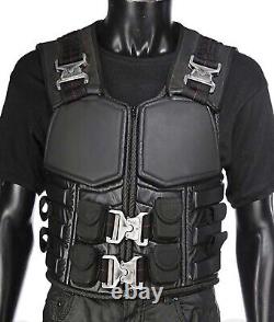 Men Blade Wesley Snipes Military Tactical Combat Cosplay Halloween Leather Vest