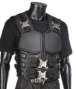 Men Blade Wesley Snipes Military Tactical Combat Cosplay Halloween Leather Vest