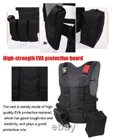 Men Detachable Tactical Vest Military Armor Outdoor Airsoft Combat Training Gear