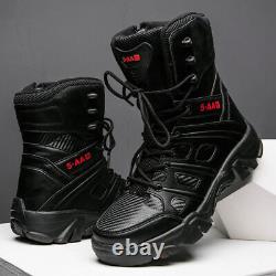 Men Military Boots Special Force Tactical Desert Combat Ankle Boats Waterproof