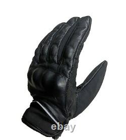 Men Military Real-Leather Tactical Combat Gloves Protection Police Army Security