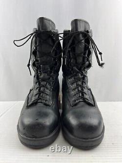 Men's Belleville USA Black Leather Safety Toe Tactical Military Boots Size 11.5