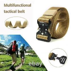 Men's Casual Military Combat Rescue Tactical Army Adjustable Quick Release Belt