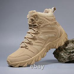 Men's Military Boot Combat Mens Ankle Boot Tactical Army Boot Work Safety Shoes