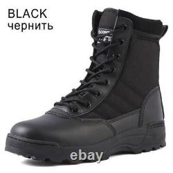 Men's Military Boot Combat Mens Camo Ankle Boots Tactical Army Boot Male Shoes