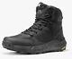 Men's Military Boots Lightweight Side Zipper Motorcycle Combat Tactical Boots