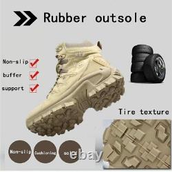 Men's Military Tactical Boots Breathable Lightweight Combat Military Boots Men O