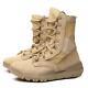 Men's Military Tactical Work Boots Side Zipper Hiking Combat Boots Outdoor Shoes