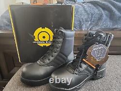 Men's Original S. W. A. T. Black Leather Military Tactical Combat Boots Size 9.5