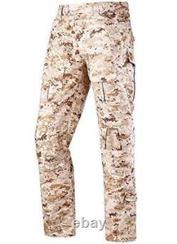Men's Tactical Combat Shirt and Pants Set Long Sleeve Woodland Hunting Milita