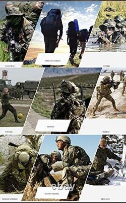 Men's Tactical Combat Shirt and Pants Set Long Sleeve Woodland Hunting Milita