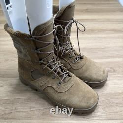 Men's Vibram Combat Boots Size 10M Tan Suede Tactical Military Good Cond