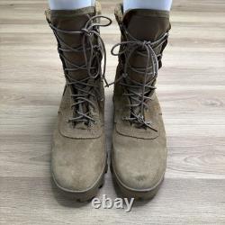 Men's Vibram Combat Boots Size 10M Tan Suede Tactical Military Good Cond