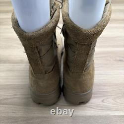 Men's Vibram Combat Boots Size 10M Tan Suede Tactical Military Good Cond
