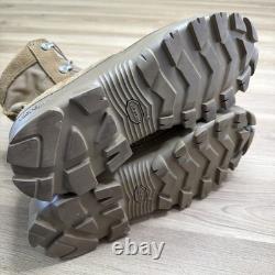 Men's Vibram Combat Boots Size 10M Tan Suede Tactical Military Good Cond